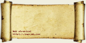 Željka Bzenić vizit kartica